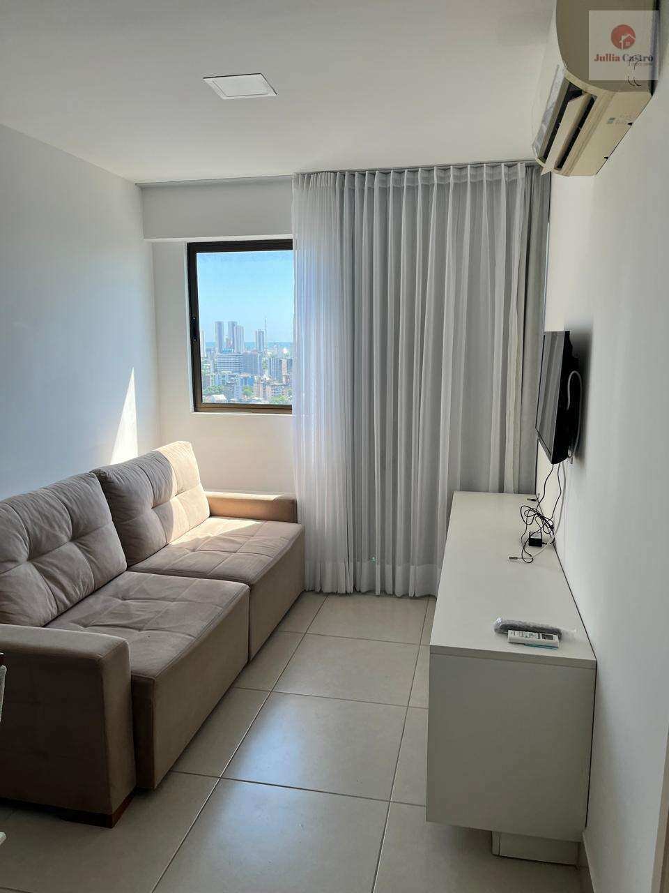 ALUGO ÓTIMO FLAT MOBILIADO COM 1 QUARTO E LAZER COMPLETO NA ILHA DO LEITE - RECIFE - Jullia Castro - Corretora de Imóveis