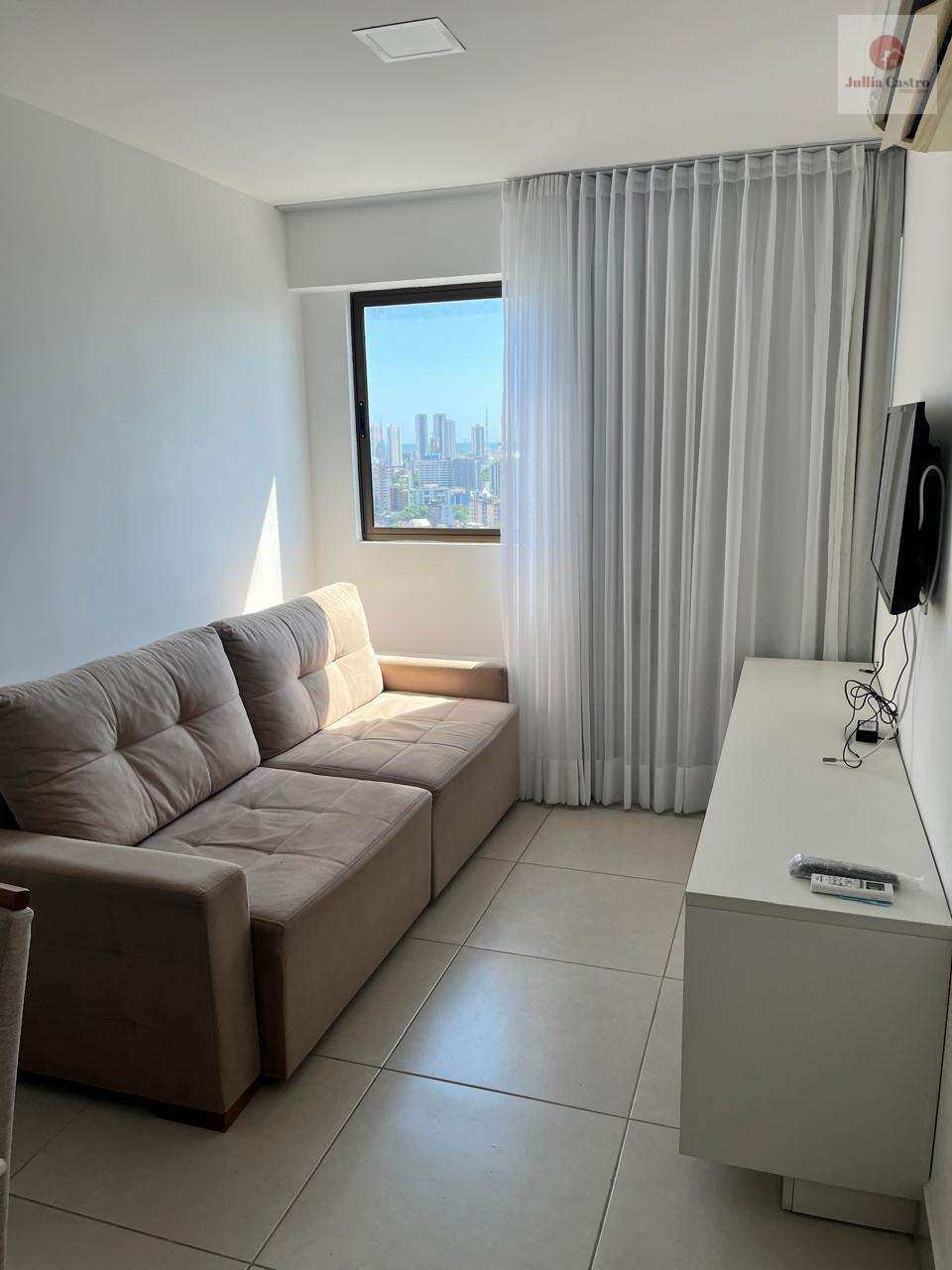 ALUGO ÓTIMO FLAT MOBILIADO COM 1 QUARTO E LAZER COMPLETO NA ILHA DO LEITE - RECIFE - Jullia Castro - Corretora de Imóveis